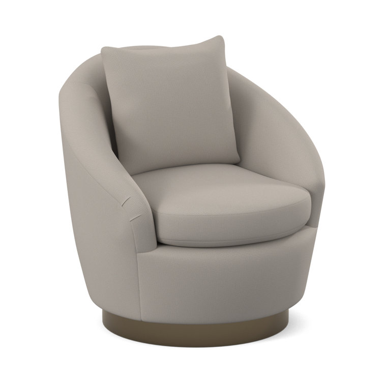 Lucea barrel chair online and ottoman